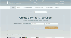 Desktop Screenshot of forevermissed.com